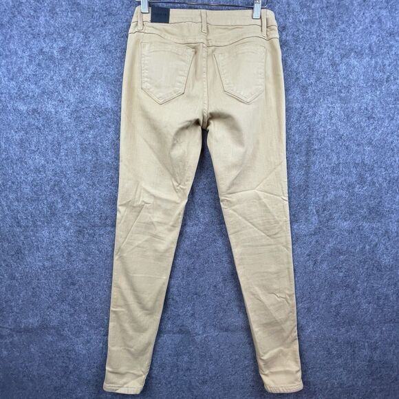 Bleulab Jeans Womens Small Reversible Beige Paisley Jegging Skinny Y2K 90s - Picture 5 of 12